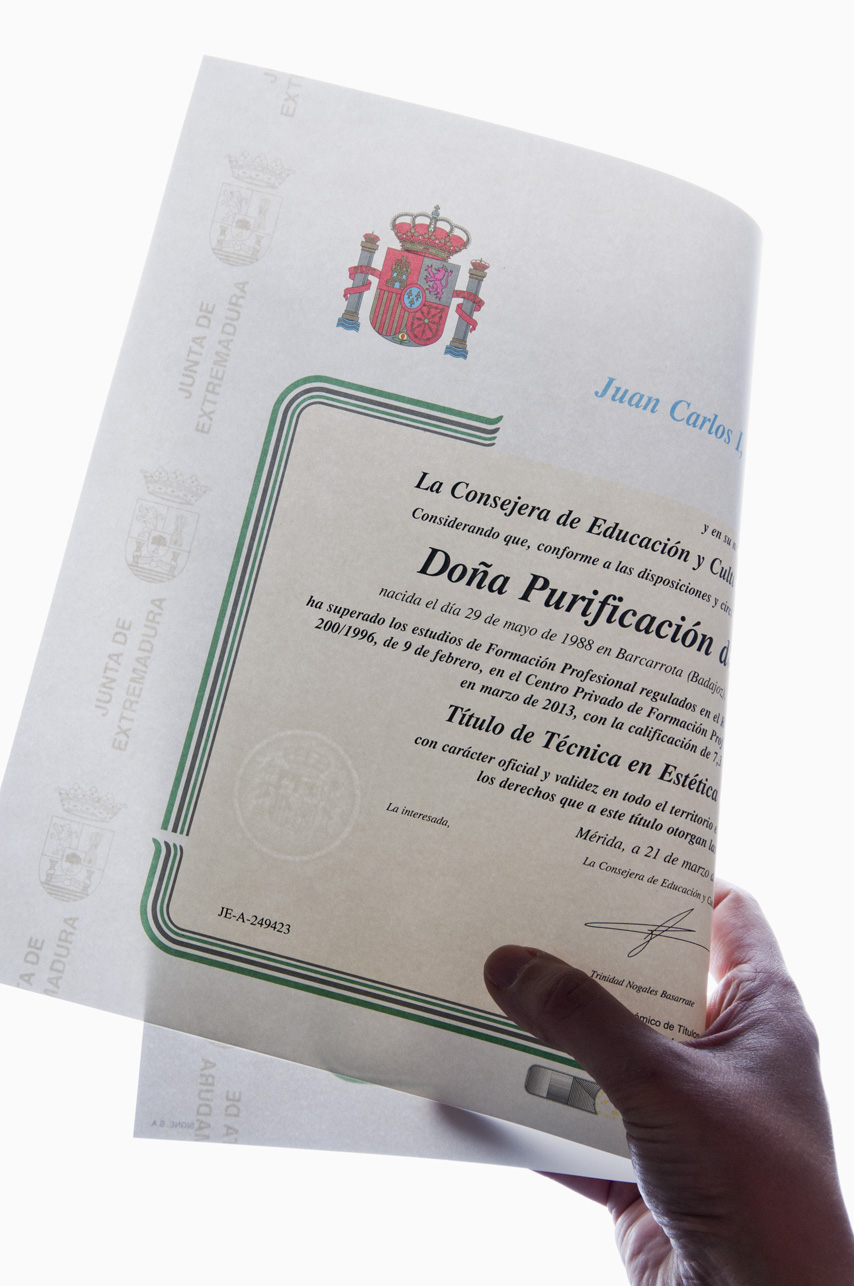 Papel especial laminado