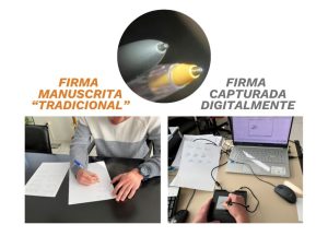 Firma manuscrita vs firma capturadad digitalmente